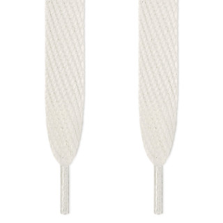 Super brede witte schoenveters