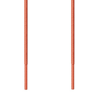 Dunne ronde oranje schoenveters