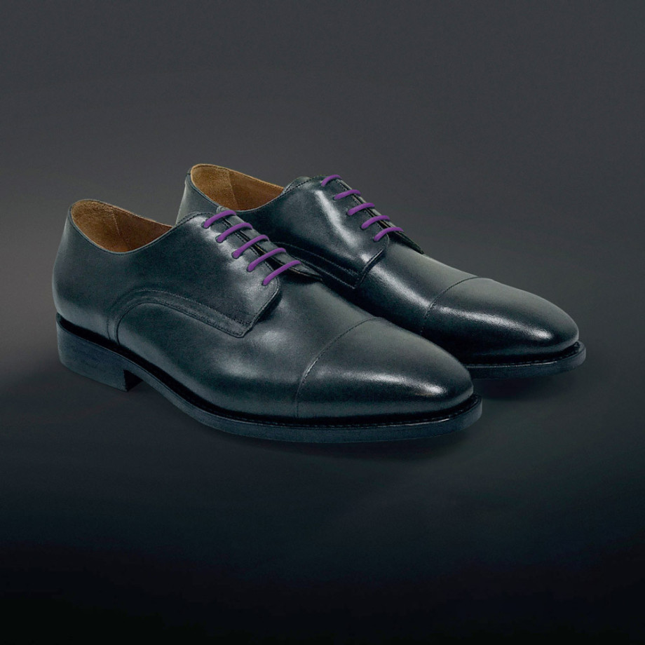 Detector Zachtmoedigheid Transparant Klassieke ronde paarse schoenveters. Voor heren schoenen.