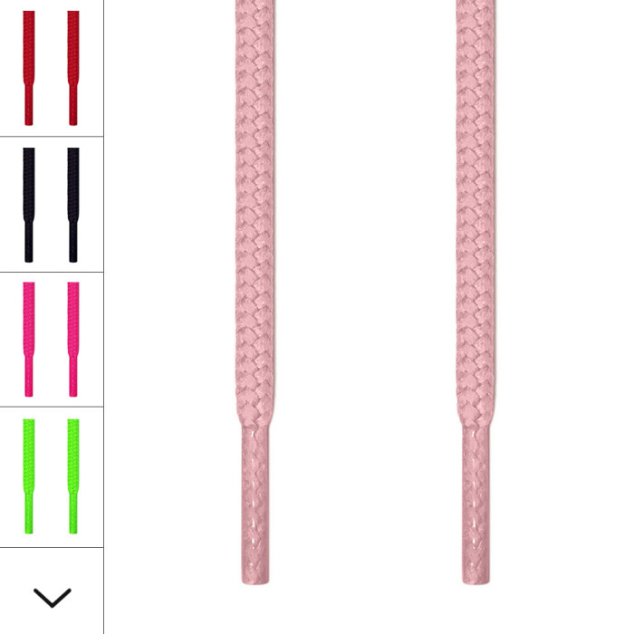Ronde roze schoenveters