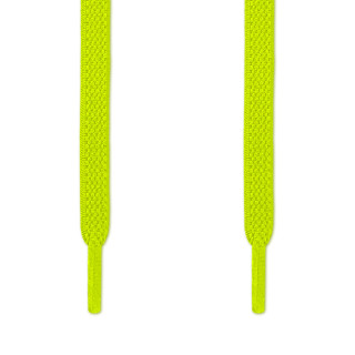 Elastische platte neon gele schoenveters (zonder strik)