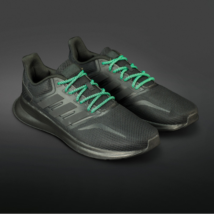 Adidas Yeezy - Schoenveters Zwart met Groen